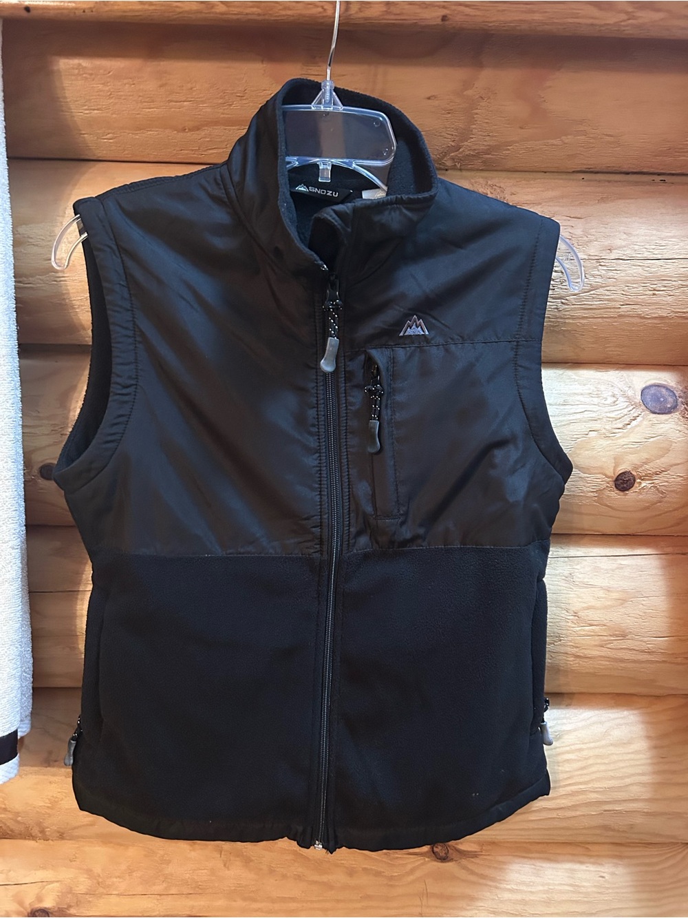 Snozu Black Women’s Hybrid Fleece Vest